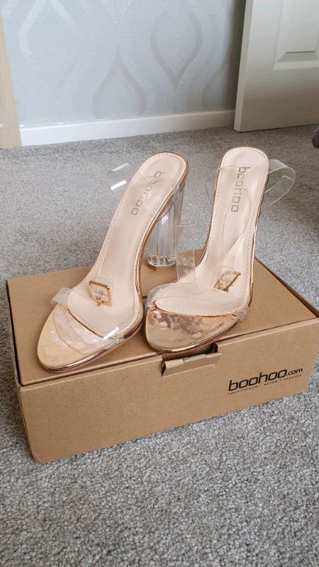 clear heels size 5